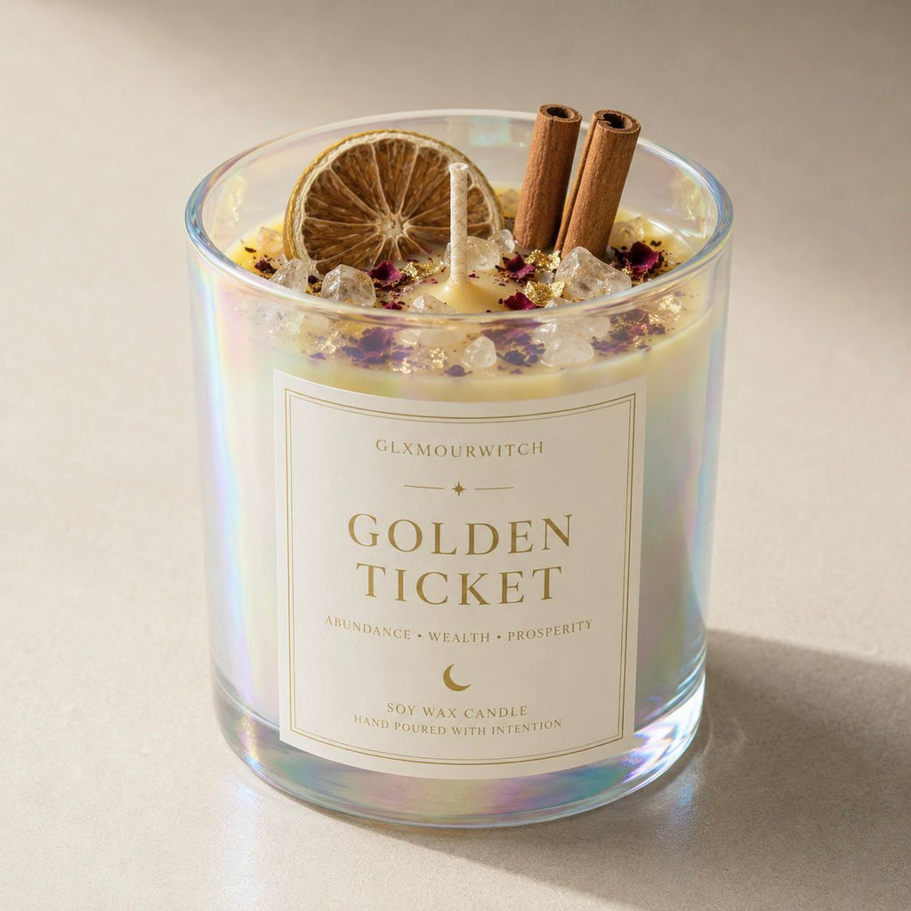 Golden Ticket Handmade Candle