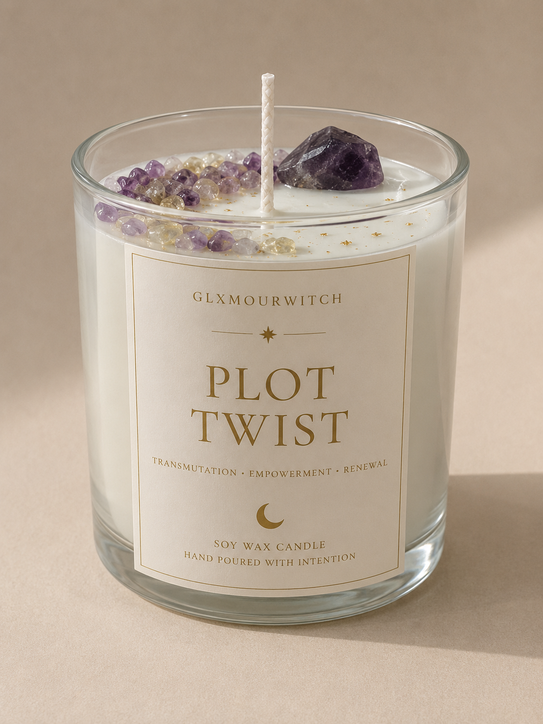 Plot Twist Handmade Candle