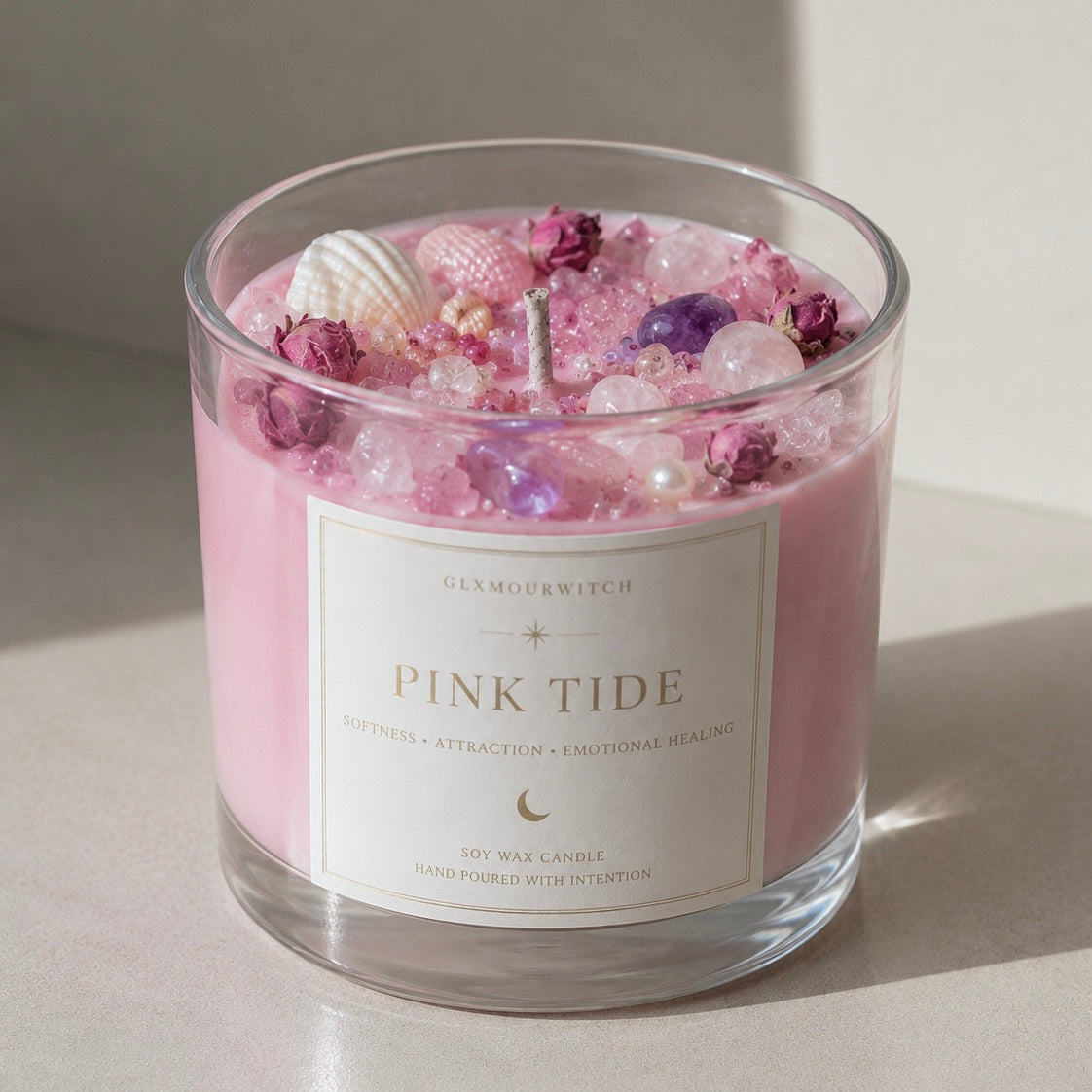 Pink Tide Handmade Candle